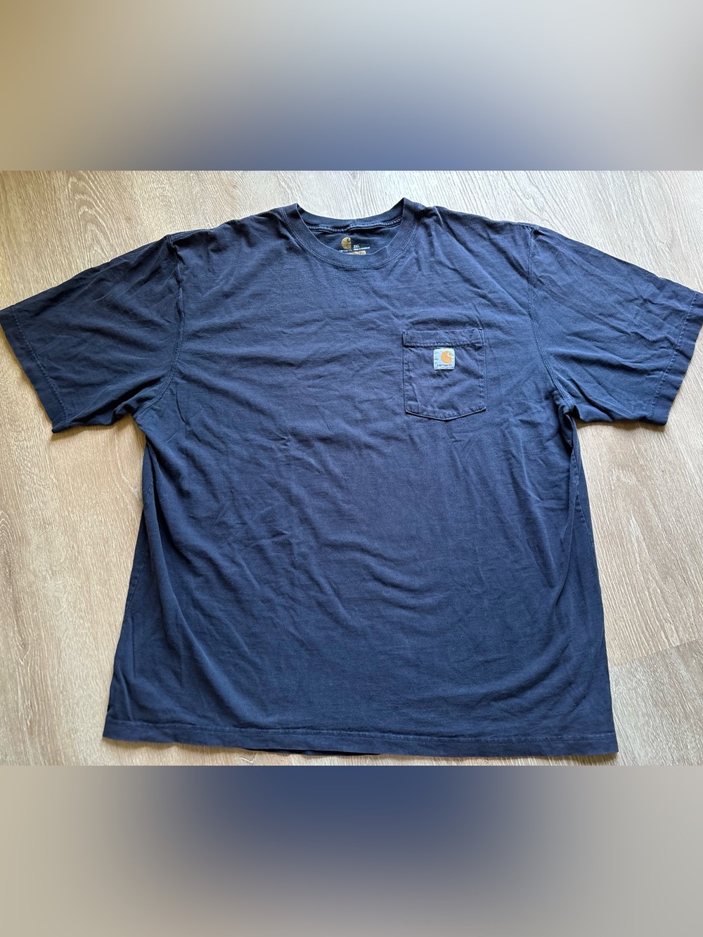 Carhartt Original Fit Navy Pocket Tee Men’s Size 2XL
